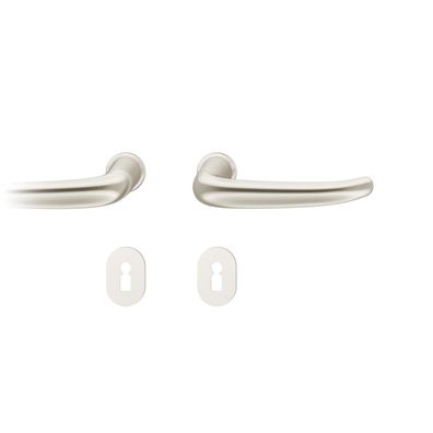 Steckgr TürDrückerGarnitur 8,5mm BB Rundrosette, TS 39-48mm
