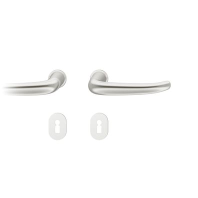 Steckgr Tür DrückerGarnitur 7mm BB Rundrosette, TS 39-48mm