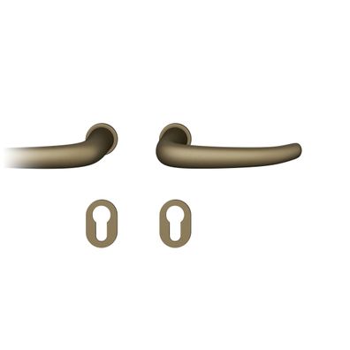 Steckgr TürDrückerGarnitur 8,5mm PZ Rundrosette, TS 39-48mm