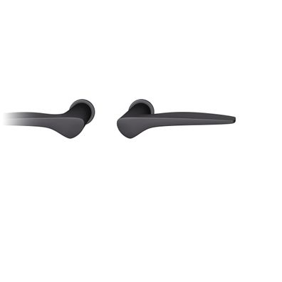 Steckgriff Tür DrückerGarnitur 8mm Rundrosette ohne SchlüsselRosette , TS 39-48mm