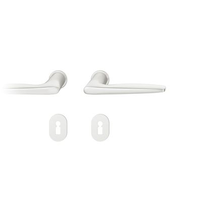 Steckgr Tür DrückerGarnitur 8mm BB Rundrosette, TS 39-48mm