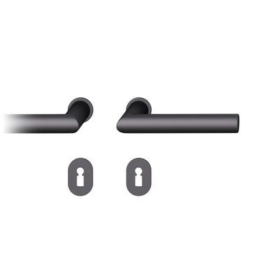 Steckgr Tür DrückerGarnitur 7mm BB Rundrosette, TS 39-48mm