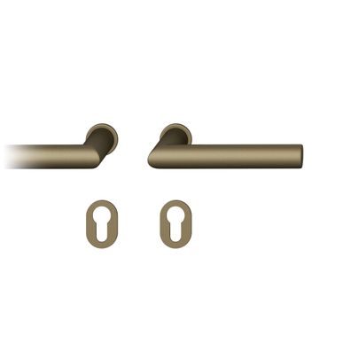 Steckgr TürDrückerGarnitur 8,5mm PZ Rundrosette, TS 39-48mm