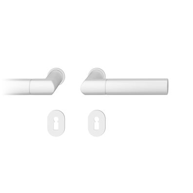 Steckgr Tür DrückerGarnitur 8mm BB Rundrosette, TS 39-48mm