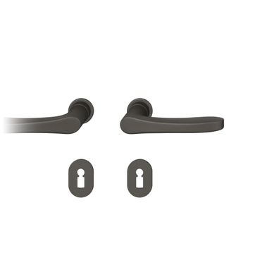 Steckgr Tür DrückerGarnitur 8mm BB Rundrosette, TS 39-48mm