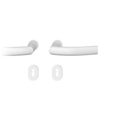 Steckgr Tür DrückerGarnitur 8mm BB Rundrosette, TS 39-48mm