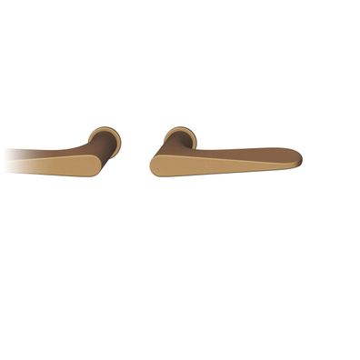 Steckgriff Tür DrückerGarnitur 8mm Rundrosette ohne SchlüsselRosette , TS 39-48mm