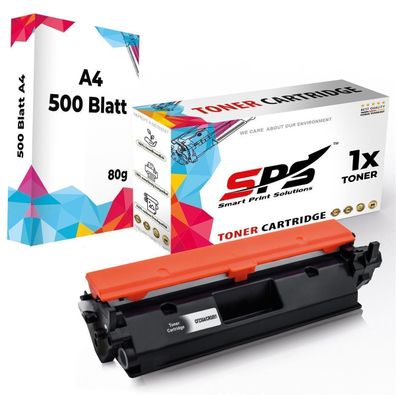 Druckerpapier A4 + 1x Kompatibel für HP Laserjet Pro M203 Toner 30A CF230A Schwarz