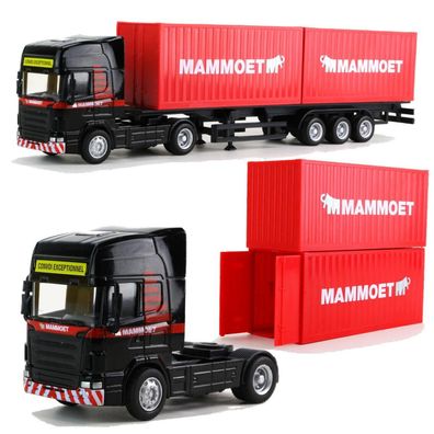 Mammoet Schwertransport Scania Truck LKW Container Sattelzug 28cm Modellauto