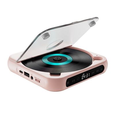 CD-Player Schlanker Bluetooth Type-C Schnellladung AUX/ USB Tragbar