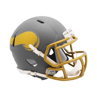 NFL Mini Helm Minnesota Vikings Slate Speed Riddell Footballhelm 095855631561