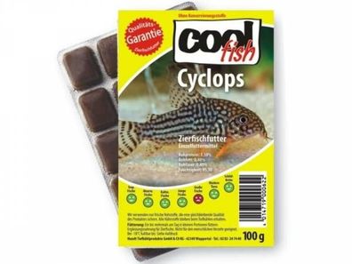 Cool fish Cyclops Blister Fischfutter tiefgekühlt 100 g (Inhalt Paket: 50 Stück)