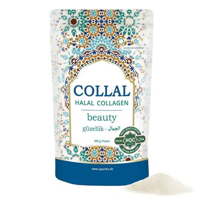 Aportha Collal® Halal-Collagen - beauty - 300 g Pulver MHD 10/26