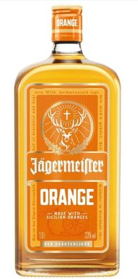 Jägermeister Orange 1l Kräuterlikör 33 %vol. Literflasche Orangenlikör