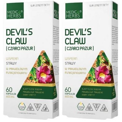 Teufelskralle Devil's Claw Extrakt 5% Harpagosid Ohne Zusätze 600mg 120 Kapseln