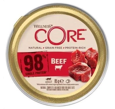 Wellness Core Rindfleisch Katzenpastete, 85g