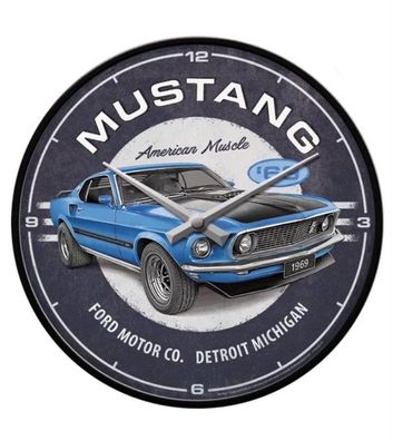 Ford Mustang 31 cm Wanduhr
