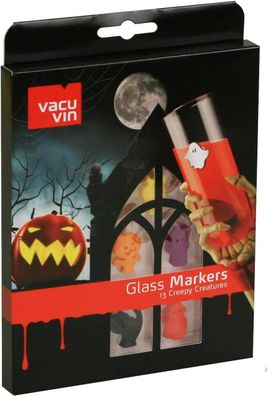 Cilio 13 Glasmarker Creepy Creatures Halloween Bunte Marker Glasmarkierung