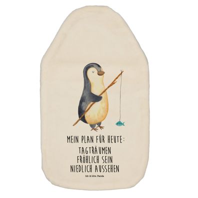 Mr. & Mrs. Panda Wärmflasche Pinguin Angler mit Spruch