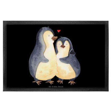 Mr. & Mrs. Panda Fußmatte Pinguin umarmen ohne Spruch (Gr. 60 x 90 cm)
