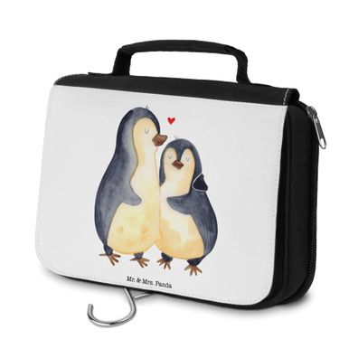 Mr. & Mrs. Panda Kulturbeutel Pinguin umarmen ohne Spruch