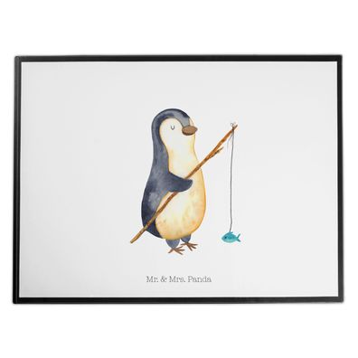 Mr. & Mrs. Panda Schreibtischunterlage Pinguin Angler ohne Spruch