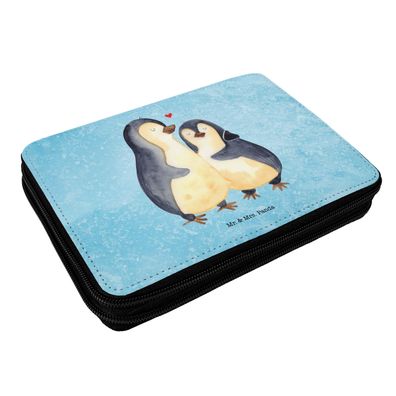 Mr. & Mrs. Panda Federmappe Pinguin umarmen ohne Spruch