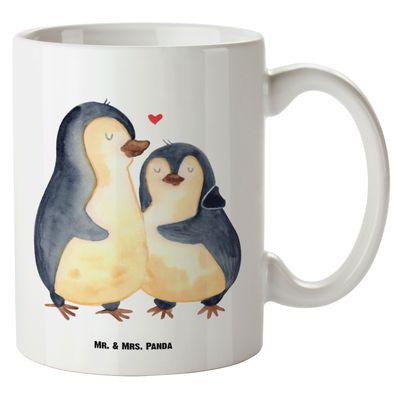 Mr. & Mrs. Panda XL Tasse Pinguin umarmen ohne Spruch