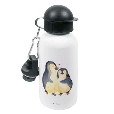 Mr. & Mrs. Panda Kindertrinkflasche Pinguin umarmen ohne Spruch