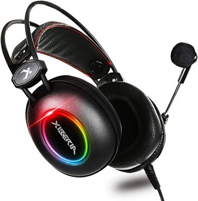 Xiberia E3 Gaming Headset, Over-Ear-Stereo-Gaming-Kopfhörer mit Mikrofon