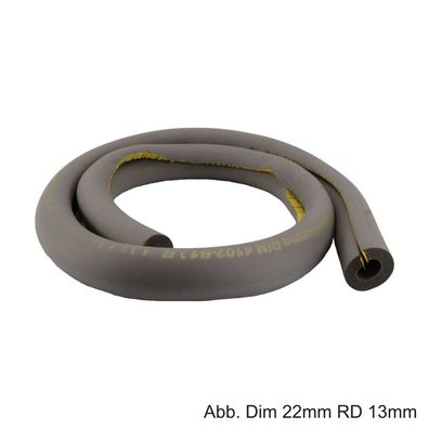 Flexibler Isolierschlauch, L:2m, geschlitzt, selbstklebend, RD 15mm/ Iso-Stärke 13mm