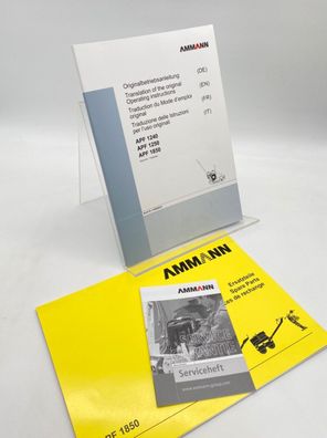 Ammann / Rüttleplatte / APF 1850 / Ersatzteilliste / Betriebsanleitung + +