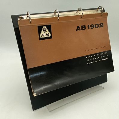 Atlas / Hydraulikbagger 1902 / Ersatzteilliste / Betriebsanleitung / 1979 + +