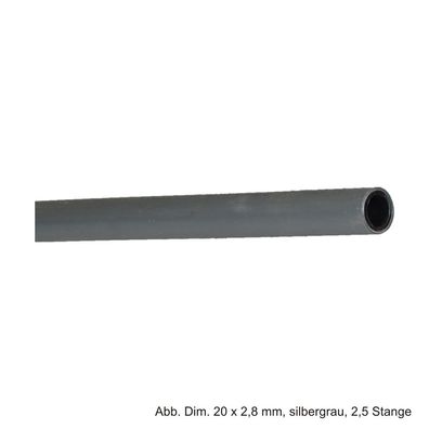 Viega Raxofix PE-Xc/ AI/ PE-Xc-Rohr 20 x 2,8 mm, silbergrau, 2,5 m Stange