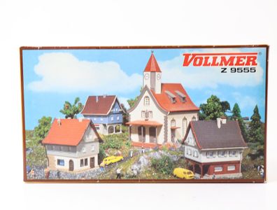 Vollmer Z 9555 Gebäude Bausatz Dorfbausatz mit Kirche