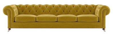 Wohnzimmer Luxus Viersitzer Sofa Couch Modern Chesterfield Textil Möbel