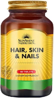 Sunshine Nutrition, Skin Nails & Hair Tablets, 100 Tabletten