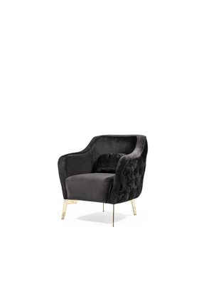 Wohnzimmer Sessel Polster Design Modern Sofas Textil Neu Luxus Schwarz