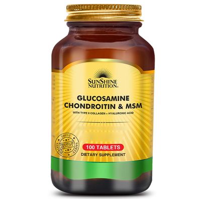 Sunshine Nutrition, Glucosamine Chondroitin & MSM, 100 Tabletten