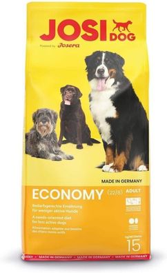 JosiDog Economy (1 x 15 kg) | Hundefutter für ausgewachsene Hunde | Trockenfutter |