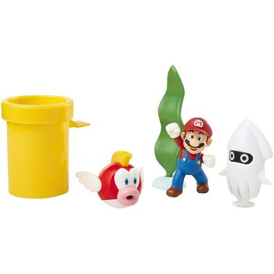 Nintendo Super Mario Unterwasser-Diorama-Set