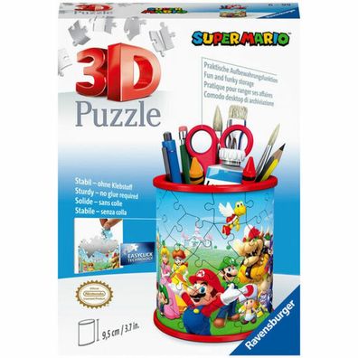 3D Puzzle Utensilo Super Mario (Stiftehalter für Super Mario Fans ab 6 Jahren)