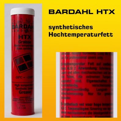 Bardahl HTX Hochtemperaturfett - Kartusche à 400 g