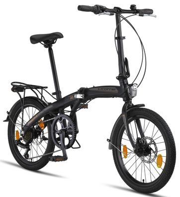 Licorne Bike Phoenix 2D, 20 Zoll Aluminium-Faltrad-Klapprad, Scheibenbremse