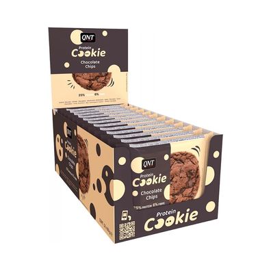 QNT Protein Cookie (12x60g) Chocolate Chips