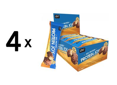 4 x QNT Protein Joy Bars (12x60g) Crunchy Vanilla Ice