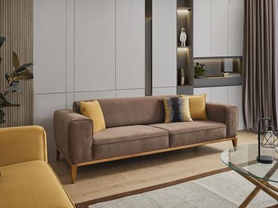 Sofa 3 Sitzer Stoff Dreisitzer Sofas Luxus Wohnzimmer Stil Moderne Couchen