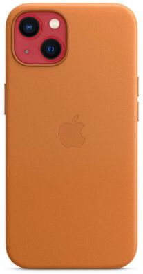 Apple iPhone 13 Leder Case mit MagSafe Schutzhülle Goldbraun