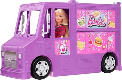 Barbie - Food Truck , Barbie-Spielzeug Barbie-Fahrzeug (GMW07)
