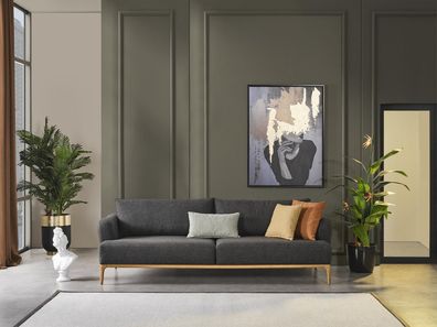 Sofa 4 Sitzer Luxus Design Couch Sofas Luxus Polster Möbel Modern 274cm